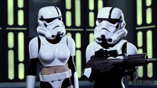 Vivid Parody – 2 Storm Troopers enjoy some Wookie dick