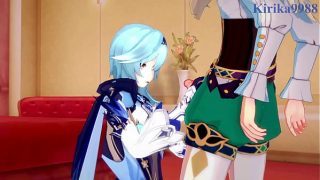 Eula and Rosaria and Venti intense sex. – Genshin Impact Hentai