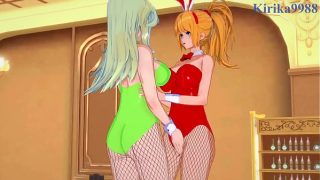 Excellen Browning and Lamia Loveless and Sagiri Sakurai intense lesbian play. – Super Robot Wars IMPACT & A & T Hentai