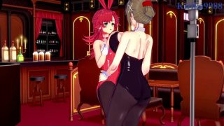 Festenia Muse and Chitose Kisaragi and Sagiri Sakurai intense lesbian play. – Super Robot Wars J & V & T Hentai