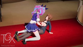 Anime Gaming Nobara Sex In Futanari Jujutsu Hentai Yuri Lesbian