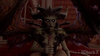 Lilith gives sensual handjob (Diablo 4)